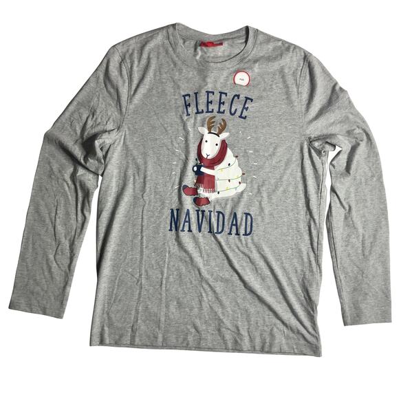 Holiday Family PJs Blue and Grey Holiday Lights 2 Piece Set - Size Medium - Picture 3 of 16